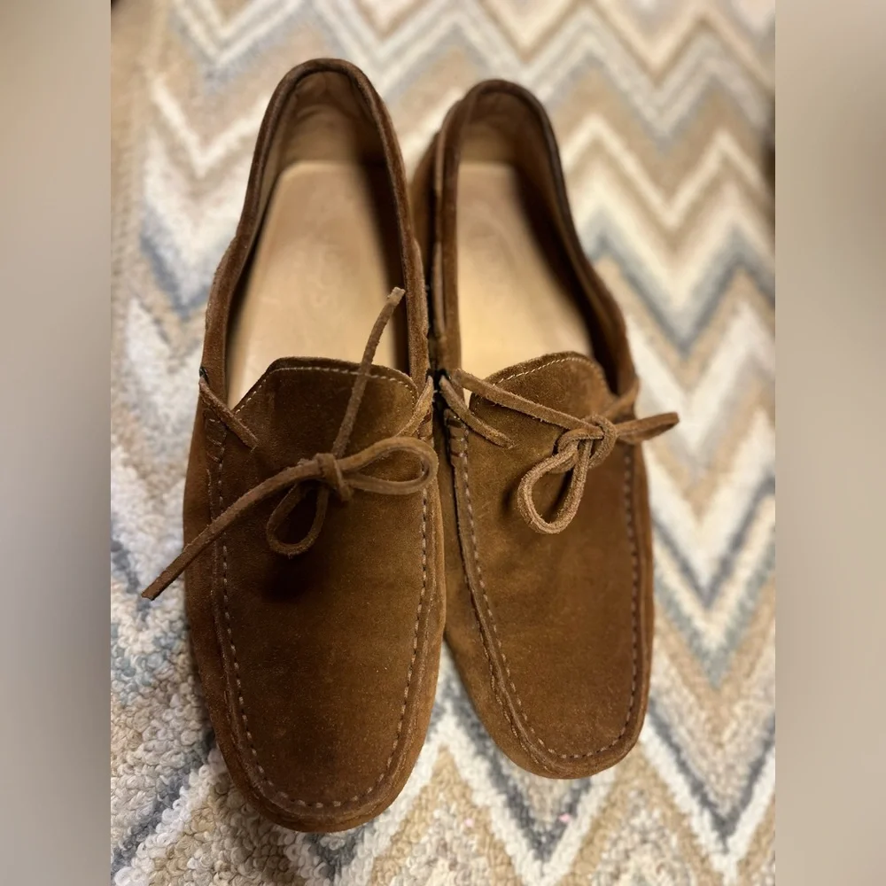 Tod’s Gommino Driving Shoes in Brown Suede sz8 - Picture 2 of 6